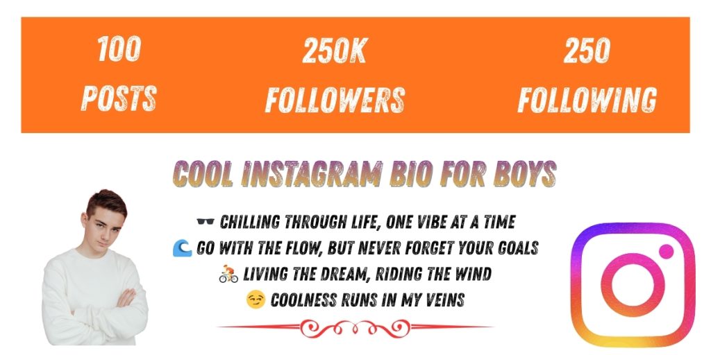 Cool Instagram Bio for Boys