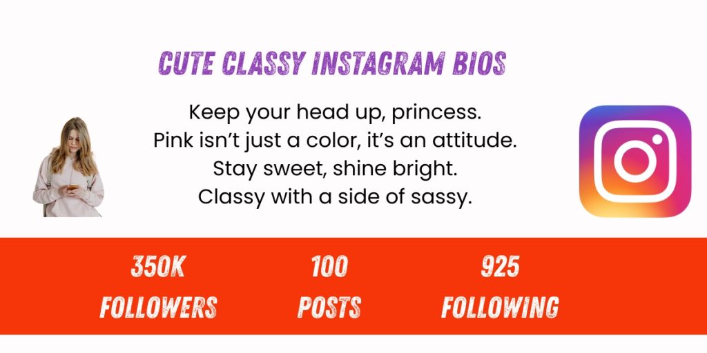 Cute Classy Insta bio