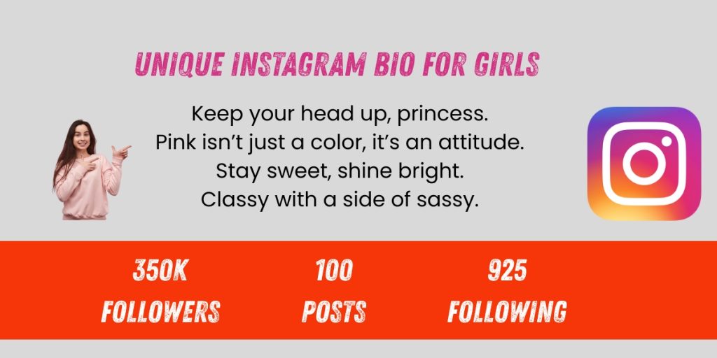 Unique instagram bio for girls