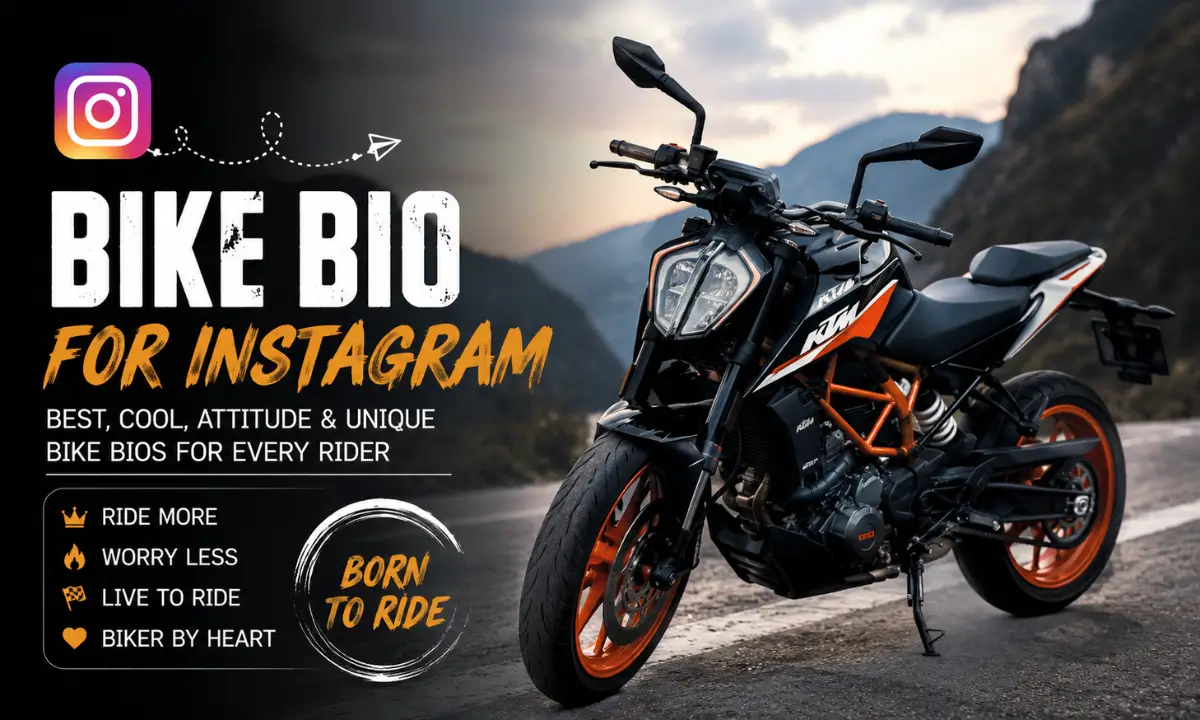 Bike Bio for Instagram