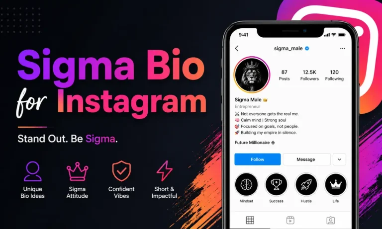 Sigma Bio for Instagram