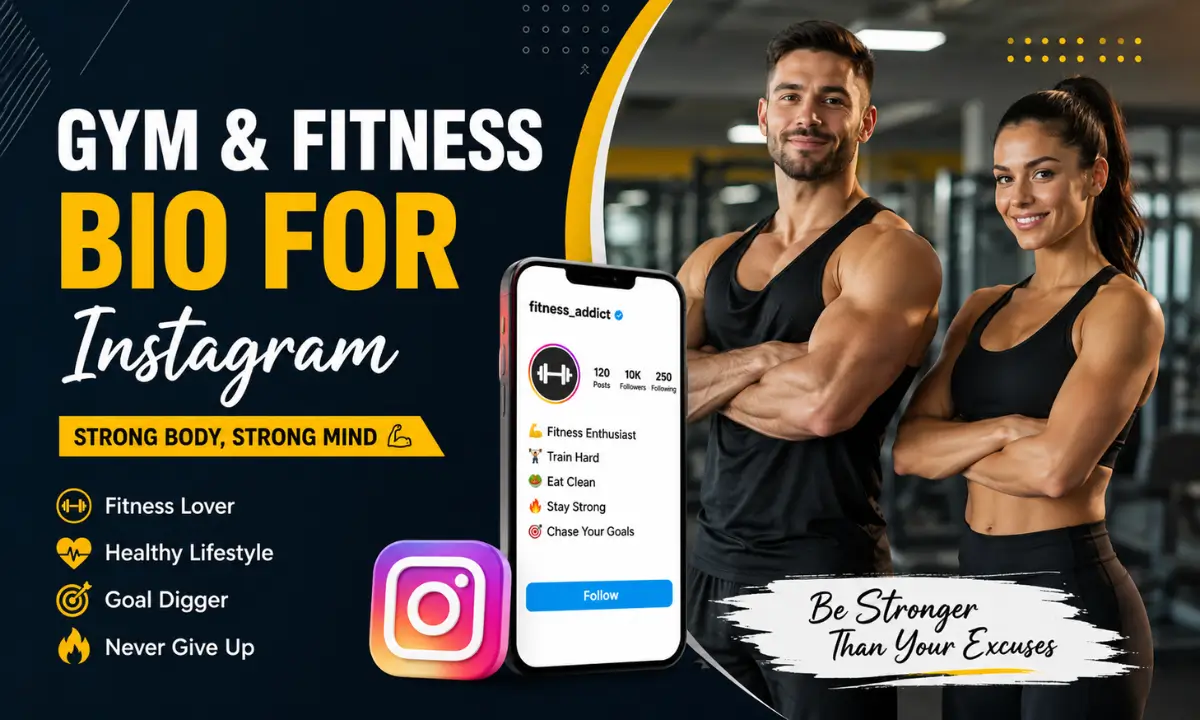 Gym Fitness Bio for Instagram