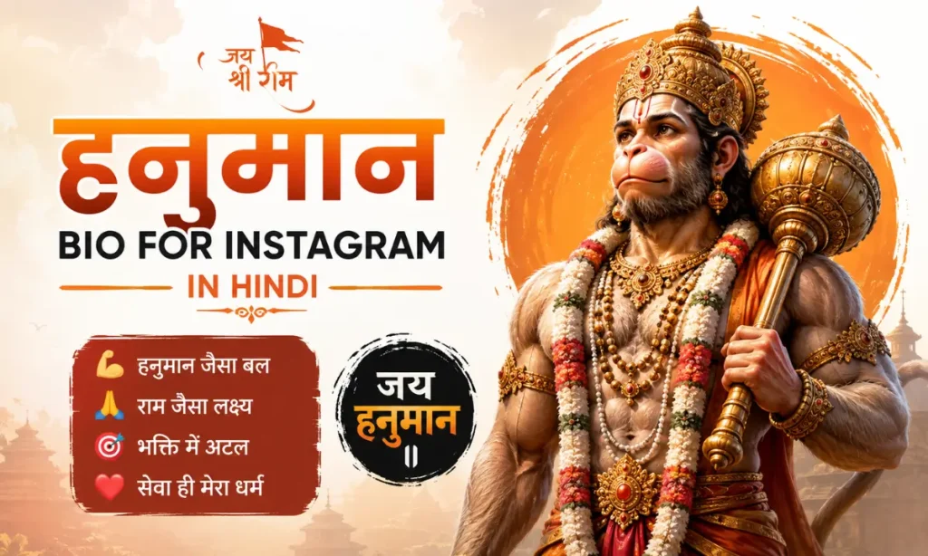 Hanuman Bio for Instagram in Hindi
