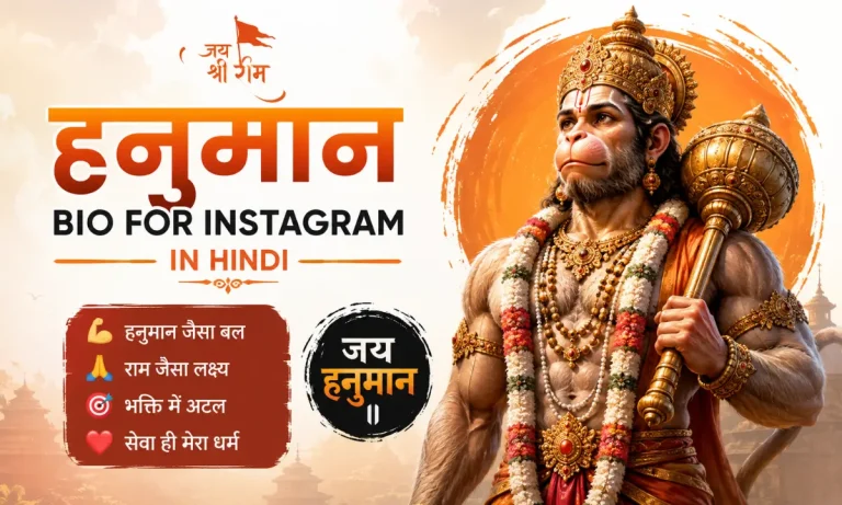 Hanuman Bio for Instagram in Hindi