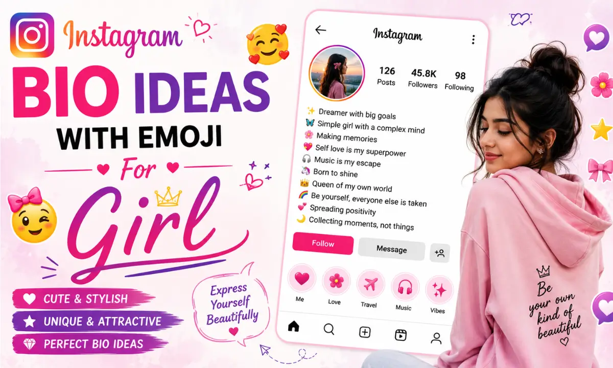 Instagram Bio Ideas with Emoji for Girl