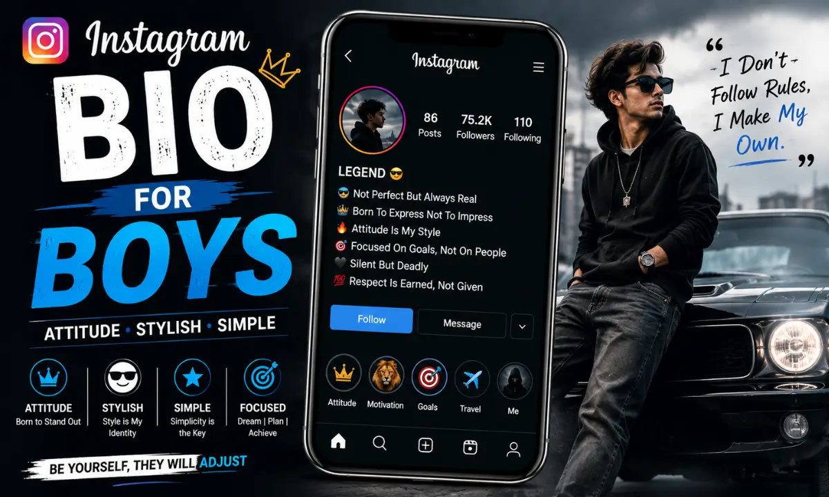 Instagram Bio for Boys