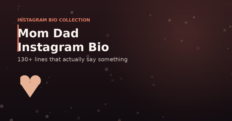 Mom Dad Instagram Bio