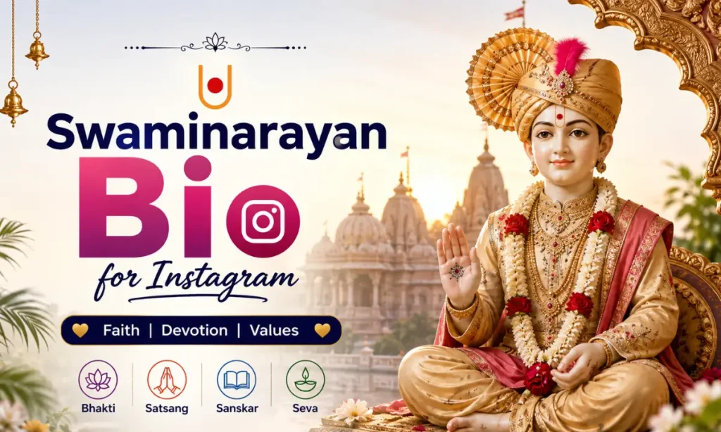 Swaminarayan Bio for Instagram
