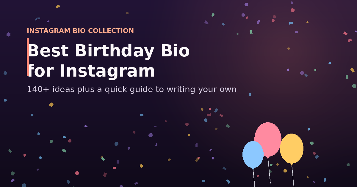 Birthday Bio for Instagram
