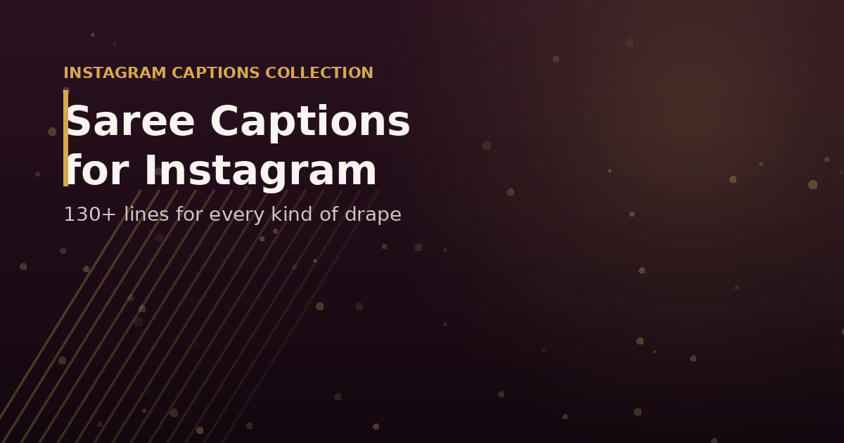 Saree Captions for Instagram